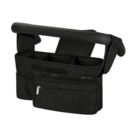 Stroller Storage Bag, for with Adjustable Straps, Waterproof Oxford Fabric Multi-Compartment Organize, for Baby Bottles Diapers Keys