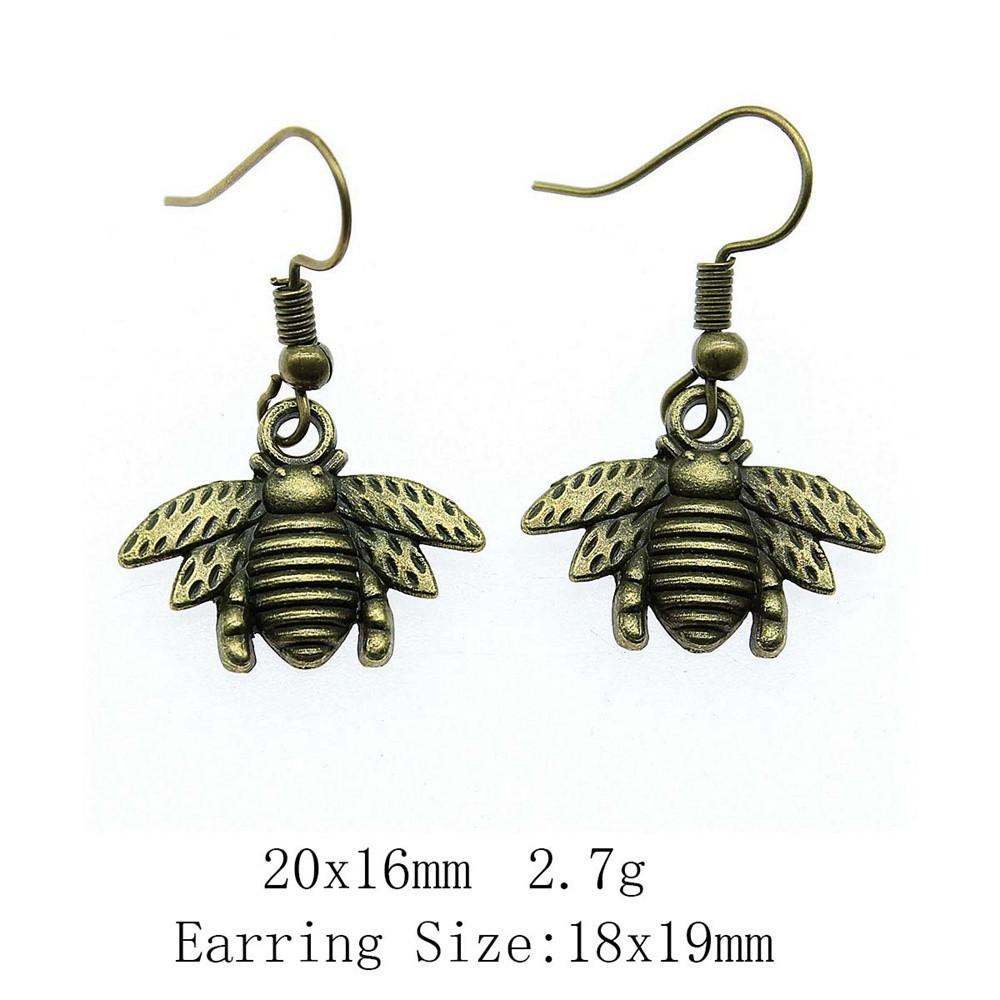 Подарки для женщин Серьги-клипсы в виде пчелиных сот, серьги-подвески и висячие серьги, женская одежда, милые серьги