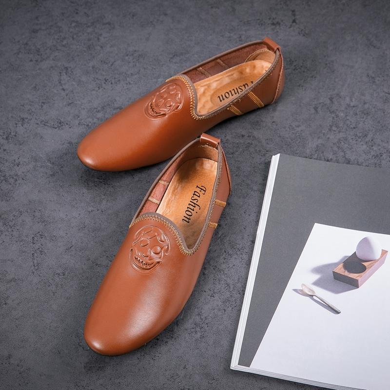 Мужская обувь из натуральной кожи в стиле панк, деловая обувь для офиса, свадебные туфли, дышащие мокасины