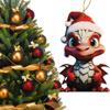 2D Acrylic Dragon Pendant Flying Dragon Xmas Dragon Keychain  Car Pendants