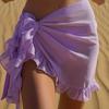 Cover Up Breathable Lace-up Polyester Pool Party Sundress Swimsuit Skirt Beachwear