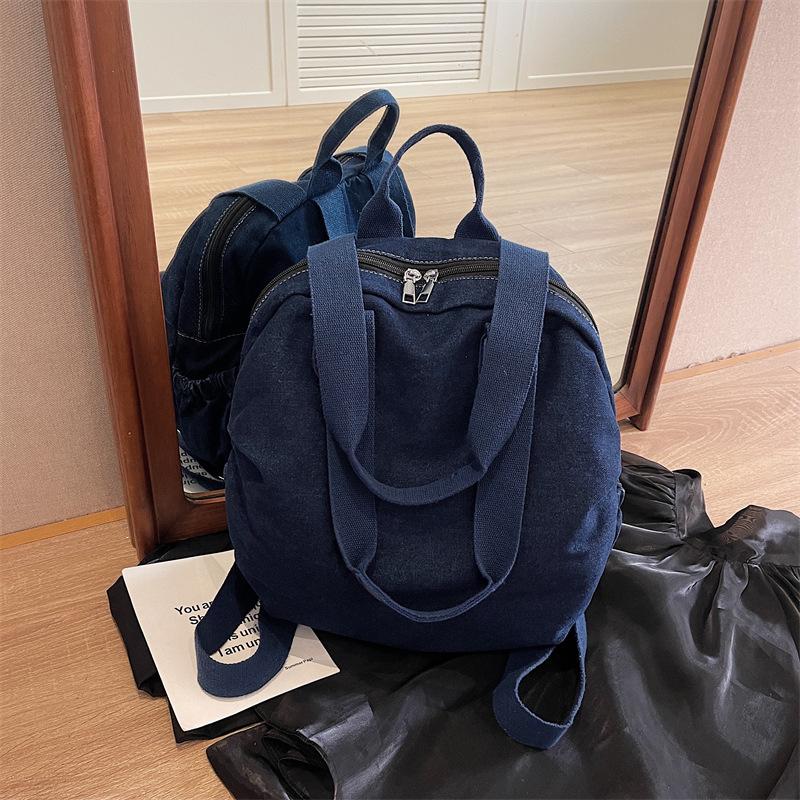 Джинсовая сумка женская большой вместимости новая осенне-зимняя повседневная на плечо универсальный дорожный рюкзак