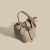 First Layer Cowhide Basket Bag Light Luxury Luxury Sense Genuine Leather Bucket Bag Fashion Everything Handbag