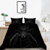 3D Spider Pattern Luxury Home Bedding Set Full Size Quilt Cover and Pillowcase 2 or 3 Insect Print Washable and Comfortable Bedding