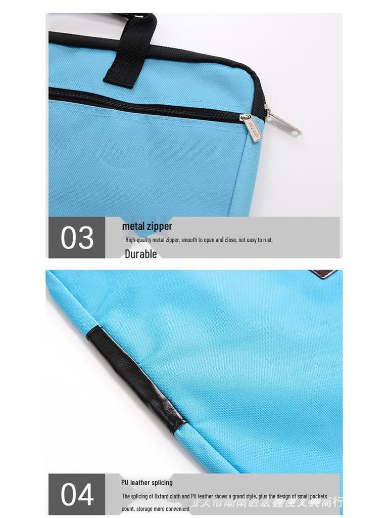 Водонепроницаемая двухслойная холщовая сумка формата А4 для конференций и документов с печатью логотипа