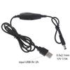 Вентилятор для мангала с USB 5V и кабелем 12V 5.5x2.1mm, регулятор скорости, для уличных барбекю, раздуватель огня