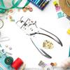 Eyelet Set, Eyelet Pliers Metal Eyelets 3mm & 5mm Grommet Tool Kit with Hole Punch Tarpaulin Eyelets Installation Tools
