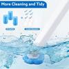 Toilet Brush Set Hygienic Cleaning Brush with Wall Mounted Holder with Disposable Replaceable Brush Head Bathroom Accessories