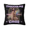 Fashion Thiccolas Cage Funny Nicolas Meme Cushion Covers Xcm Velvet Throw Pillow Case Sofa Square Pillowcase Home Decor