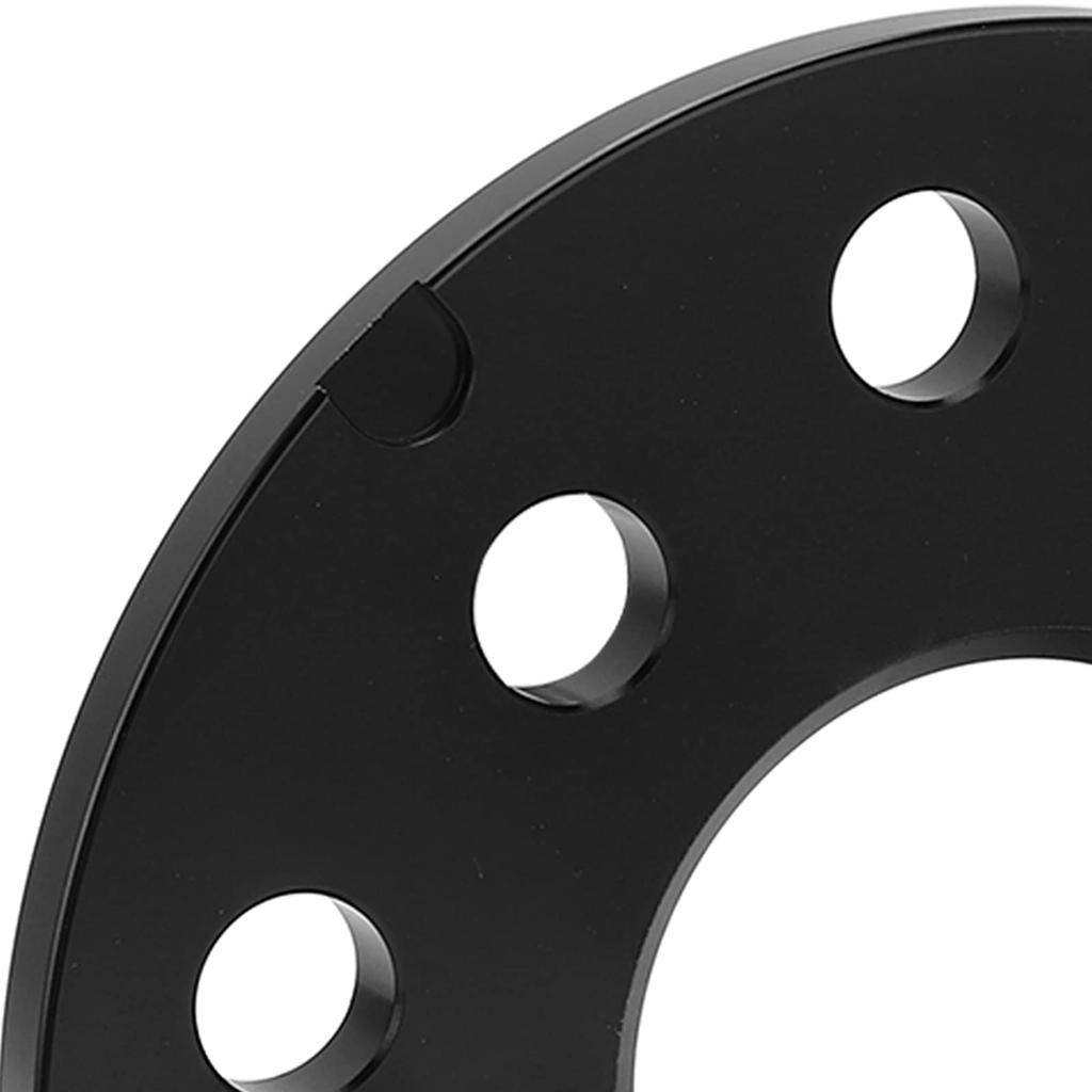 Hubcentric Wheel Spacers, Aluminum Alloy Wheel Spacers, 56.1mm Center Diameter, 8mm Thickness, Replacement for Seat, 5x114.3 Hub, Black