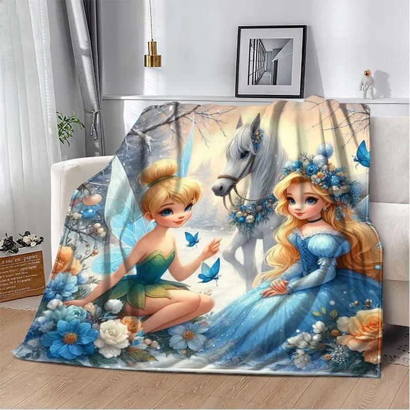 31 стиль Disney Tinker Bell с принтом детское одеяло мягкое и теплое постельное белье для кровати дивана для улицы путешествий пикника покрывало подарок искусство