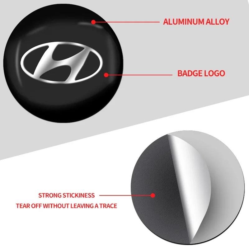 4Pcs Car Hub Center Sticker Wheel Hub Cap Styling For Hyundai I10 Elantra Getz Sonata XG Terracan Coupe Trajet Matrix Emblem AG3