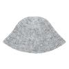 Autumn and winter models, big head circumference, winter face, small stripes, wool bucket hat, women's solid color, personalized high-end sense knitte