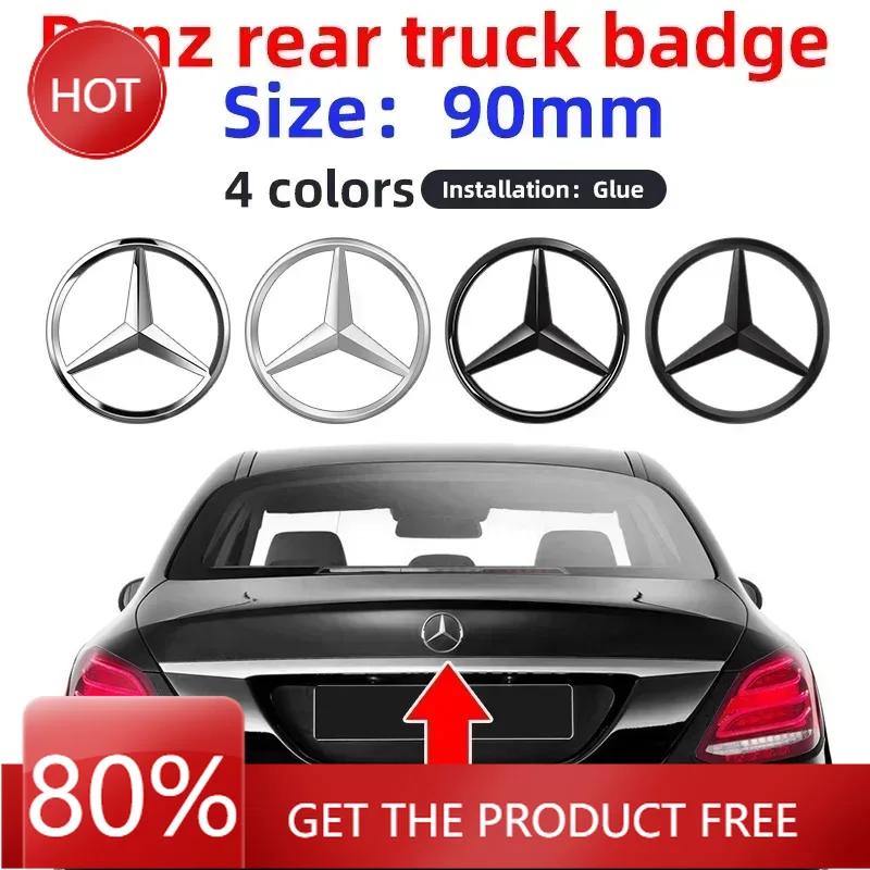 Car Sticker C200 New Car For Mercedes Benz AMG 3D ABS silver/Black 9cm 90mm car rear Tail Trunk emblem badge sticker Decals For