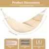 Outdoor Hammock Camping Swing Large Canvas Three Person Hammock Portable for Picnic Beach Backyard Balcony Patio