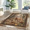 Deer Floor Mat Suitable for Living Rooms Game Room Playrooms Foyer Antislip Carpet Anime Office Decor Best for Christmas