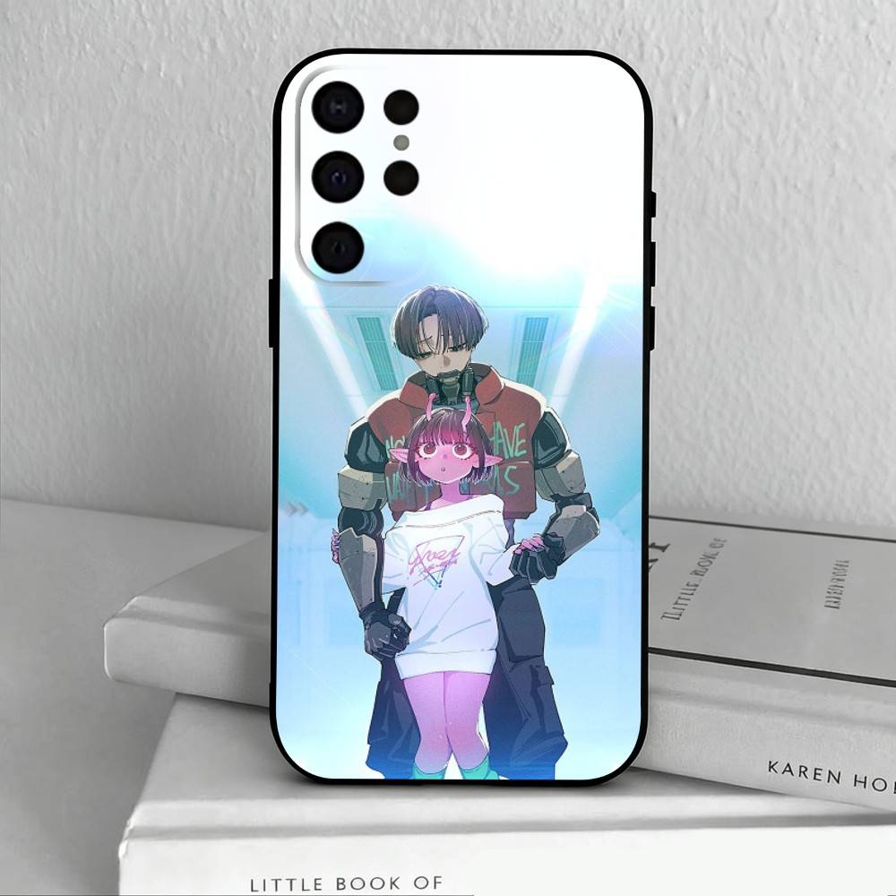 M-Milky-Y S-Subway-Y Anime Phone Case For Samsung S25,24,23,22,30,21,10,9,Ultra,Plus,Lite,FE,4,5 G Soft Black Case