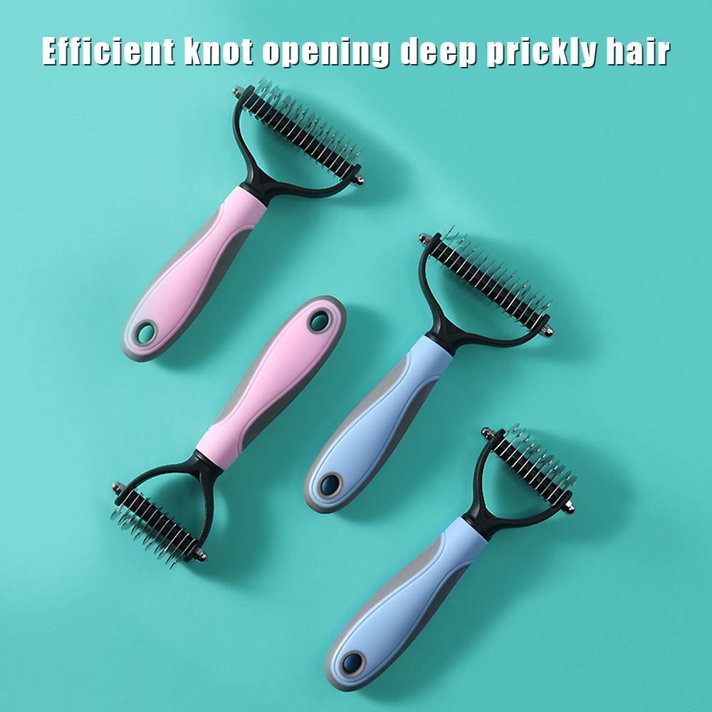 Pet Hair Remover Brush Dogs Fur Trimming Pet Products For Matted Long Hair Curly Pet Pet Grooming Tool