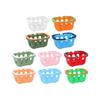 5pcs Multicolors Basket Toys Mini Shopping Hand Basket Model  Doll House