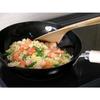 River Light Extreme Iron Frying Pan, Deep Stir-Frying Pan, 30cm, Iron Nitride Finish, Induction Compatible, Rust-Resistant, Wok, Made in Japan, K1430
