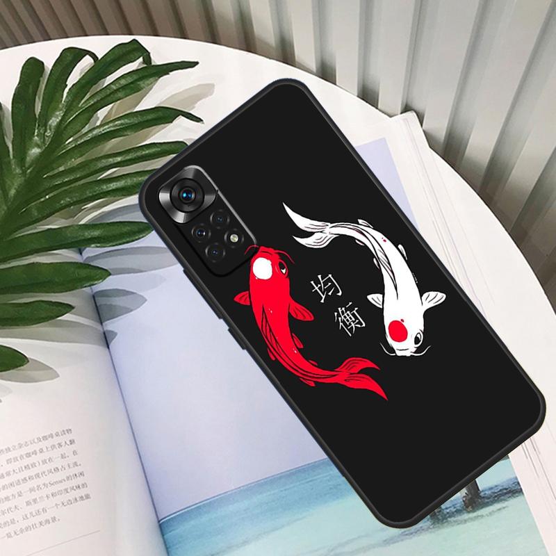 Чехол Funda с китайскими карпами Кои для Xiaomi Redmi Note 14 10 11 12 13 15 Pro Plus Чехол для Redmi 15 15C 14C 12C 10C 13C
