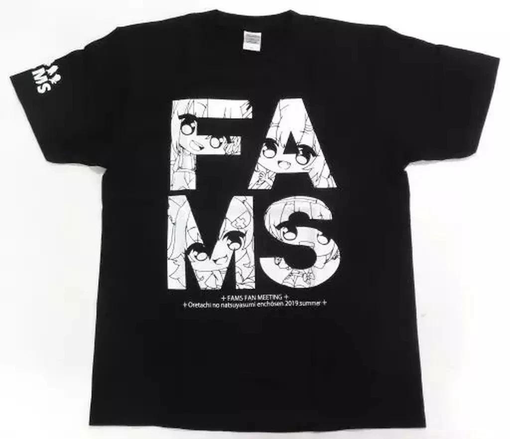 FAMS T-shirt Black XXL Virtual YouTuber Hololive FAMS FAN MEETING 82cm