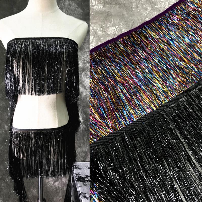 1 ярд длинная кисточка бахрома кружевная отделка своими руками латинское платье сценическая одежда аксессуары блестящие кисточки отделка кружевная лента швейные изделия