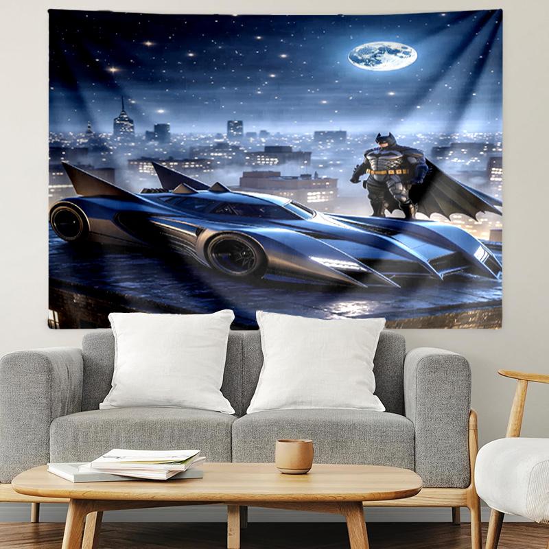 Batman Print Tapestry, Lightweight Wall Hanging, for Bedroom, Dorm, Living Room, Home Art Decor - Birthday Christmas Gift for Friends