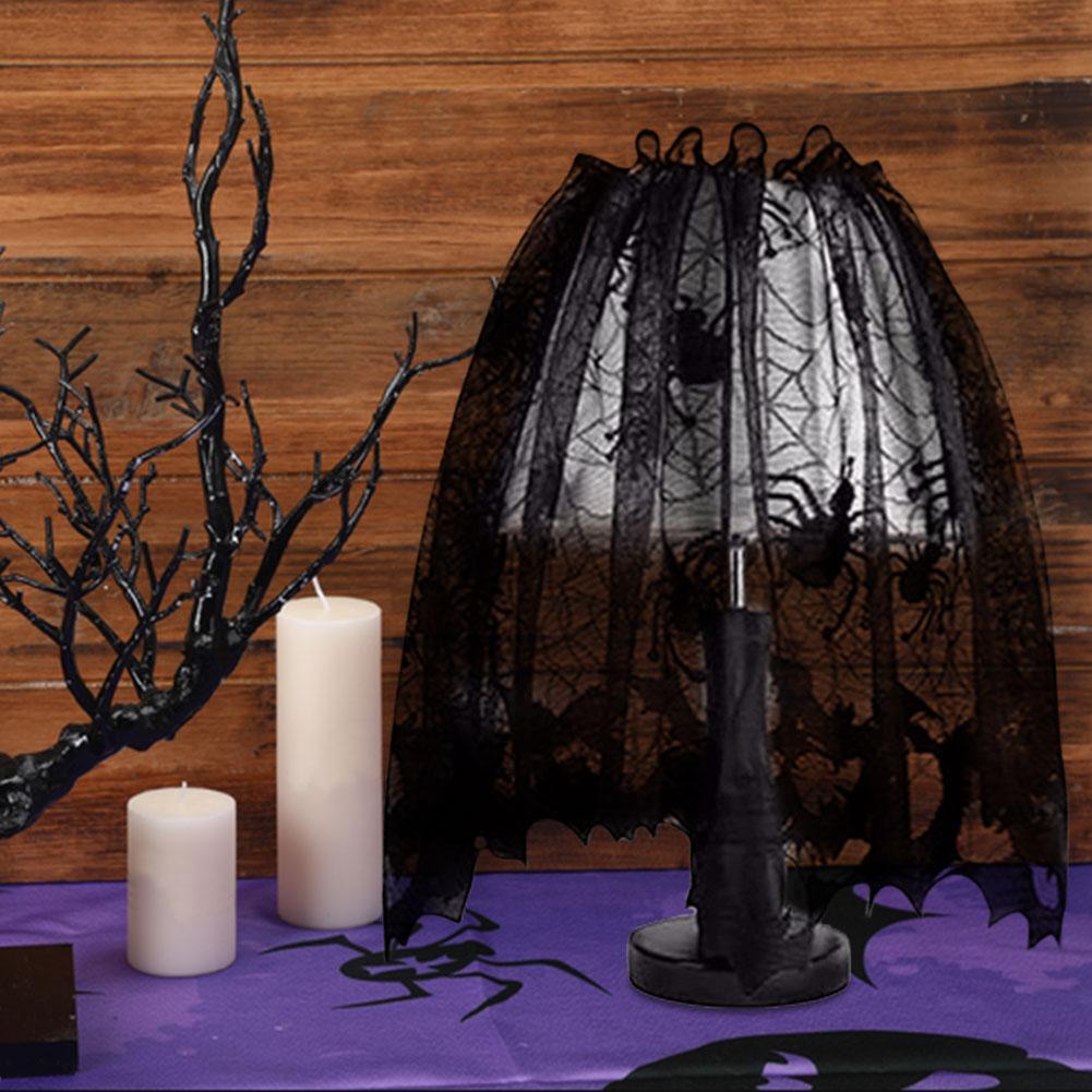 Хэллоуин Черное Кружево Паутина Скатерть Дорожка на Стол Каминная Полка Шарф для Вечеринки на Хэллоуин Домашнее Украшение