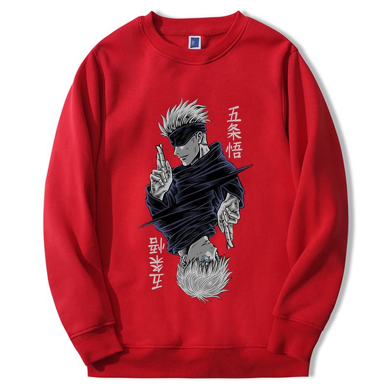 Толстовки Jujutsu Kaisen, аниме Gojo Satoru, аниме, мужские и женские пуловеры с капюшоном и графикой, модные пуловеры больших размеров Sudaderas Hombre