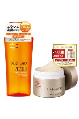 Новый лосьон-эссенция VC 100 Essence Lotion EX V 150 мл и гель Aqua Collagen Gel Enrich Lift EX набор 50 г C Лосьон для пор и высокоувлажняющий для чувствительной кожи Популярный