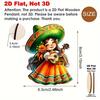 Yousheng 12 шт. Мексиканские танцующие девушки Украшение Cinco De Mayo Подвесное украшение Деревянное Fiesta Mexico Украшение для карнавалов Подарки на вечеринку Домашнее дерево