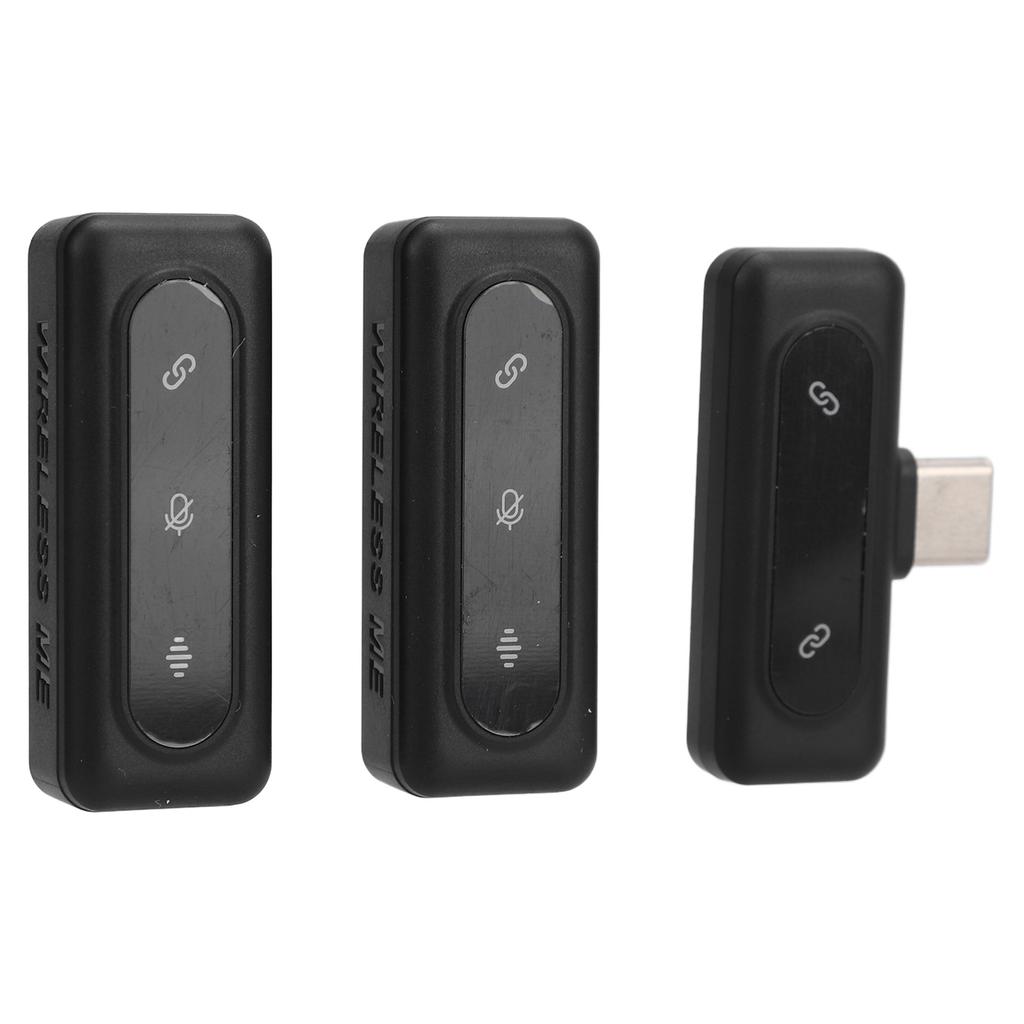 Беспроводной петличный микрофон с шумоподавлением, светодиодным дисплеем USB C, микрофон-прищепка с возможностью зарядки