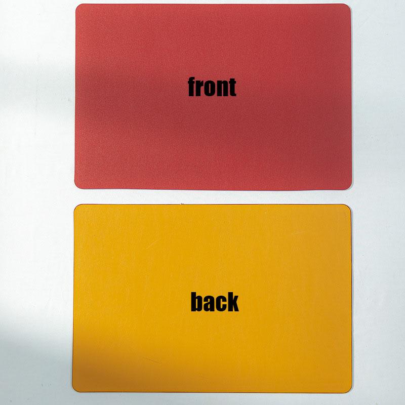 Двусторонний кожаный изоляционный коврик для обеденного стола, коврик для стола в стиле вестерн, водонепроницаемый и маслостойкий, простой современный кожаный коврик для стола