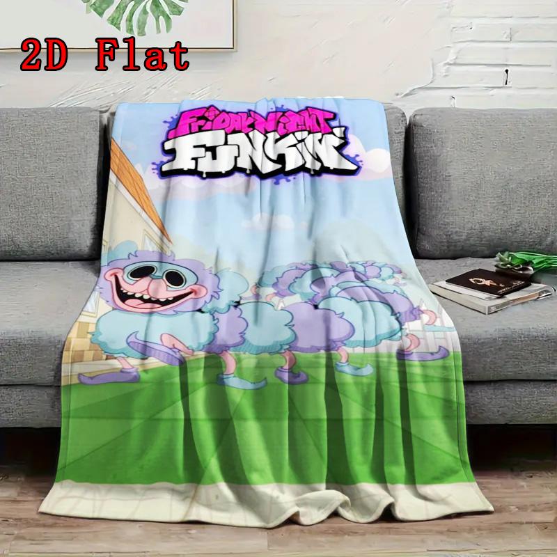 Poppy Playtime 2D Flat Pattern Flannel Blanket High quality All Seasons Warmth and Comfort Perfect for Christmas Gifts.MMT0918450