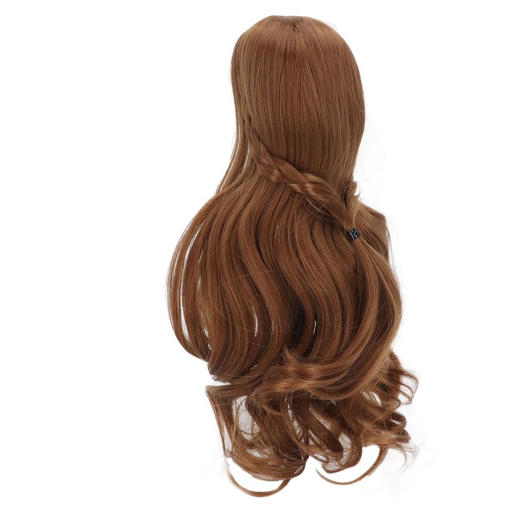 Doll Hair Wig Curly Style Neat Bangs DIY Cutting Soft Doll Supplies for 1 3 8 To 9in Head Circumference BJD Doll