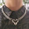 Hip Hop Cool C Shape Necklaces Night Club Hyperbole Sexy Thick Chain Short Choker for Women Unisex Party Fashion jewelry accesso
