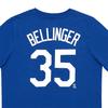 Nike X MLB Collaboration Youth Letter Number Print Short Sleeve T-Shirt Bellinger 35 Kids Tops Blue 3Z3B7SAG2-LADCB