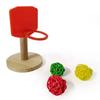 Mini Basketball Hoop Shoot Toy Bird Training Toy with Balls Parrot Intelligence Puzzle Develop Game Chew Toys Pet Birds Supplies