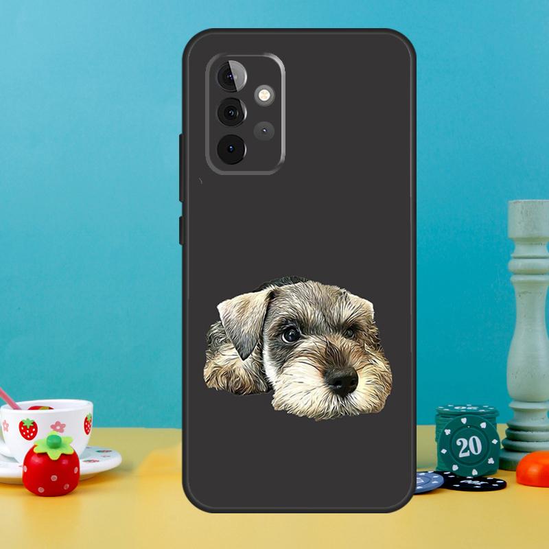 Miniature Schnauzer dog art Case For Samsung Galaxy A05 A36 A56 A26 A16 A53 A33 A13 A12 A32 A52 A55 A35 A15 A54 A34 A14