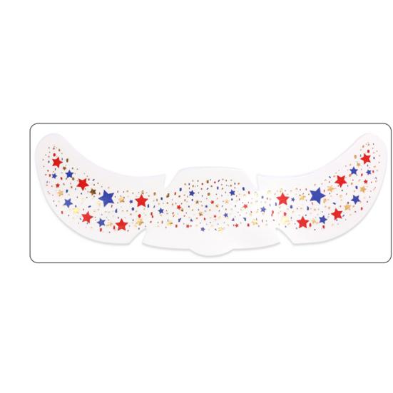 Waterproof Freckle Tattoos Stickers, USA Flag Face Stickers for Independence Day, Patriotic Temporary Body Art for Women Girls, Party Makeup