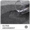 Bath Mat: 17''x27'' Quick Dry Ultra Thin Design   Non Slip Rubber Backing Super Absorbent Rug for Floor  Shower  Sink  Dark Grey  2 Pack