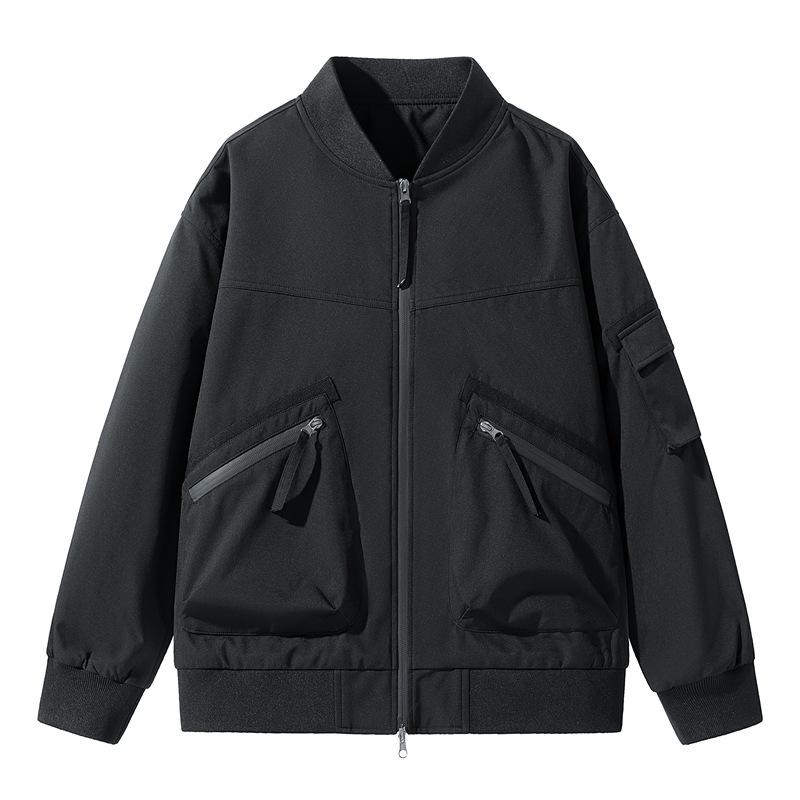 Куртка-бомбер мужская весенне-осенняя модная свободная мужская куртка американская повседневная рабочая одежда бейсбольная куртка