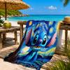 626 Experimental Artwork Printed Microfiber Beach Towel, Soft And Absorbent, Quick-Dry, Ideal for Summer Travel, Beach Essential, Swimming Pool