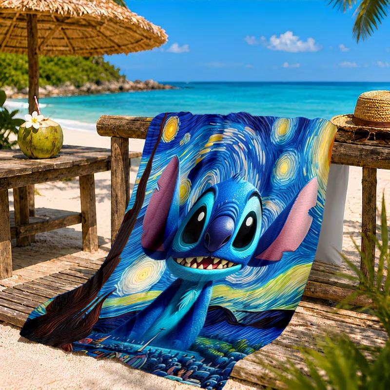 626 Experimental Artwork Printed Microfiber Beach Towel, Soft And Absorbent, Quick-Dry, Ideal for Summer Travel, Beach Essential, Swimming Pool