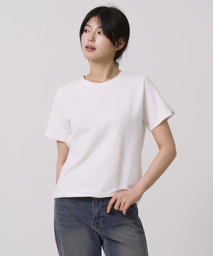 Sayu [2 упаковки] Базовая футболка с коротким рукавом и натяжением 5 цветов