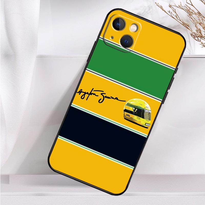 Чехол Ayrton Senna F1 для iPhone 14 16 15 Pro Max 11 12 13 Mini 7 8 Plus X XR XS MAX мягкий противоударный чехол