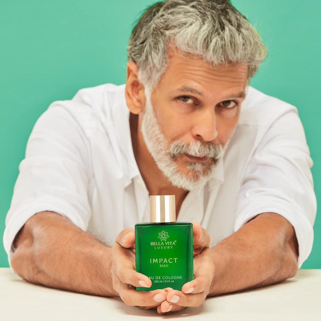 Bella Vita Luxury IMPACT MAN Одеколон Духи | Древесный, цитрусовый стойкий аромат EDC для мужчин, 100 мл