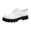 New Men's Genuine Leather Thick Sole Outdoor Work Wear Shoes Comfortable Anti Slip Durable and Versatile Big Head Leather Shoes