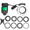 TTL Ring Shape Macro Flash Camera Flashlight Auto Focus with Adapter Ring Fit for Nikon